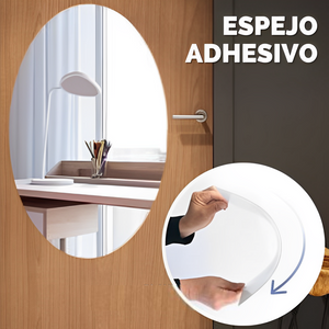 Espejo Adhesivo Ovalado o Rectangular 50 x 35 cm | Envío Gratis