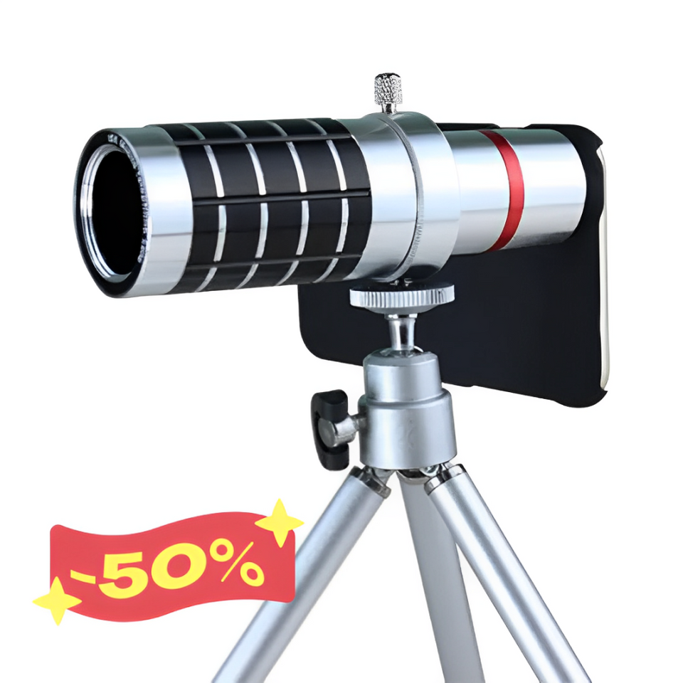 Lente Telescopio Para Celular x12 | 50% De Descuento + Envío Gratis
